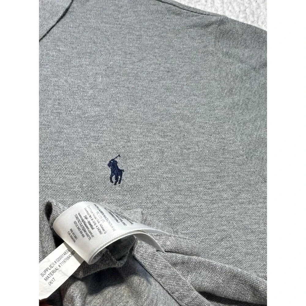 Polo Ralph Lauren Men Big & Tall 3XB 3X Big Gray Mesh Polo Shirt Andover Heather